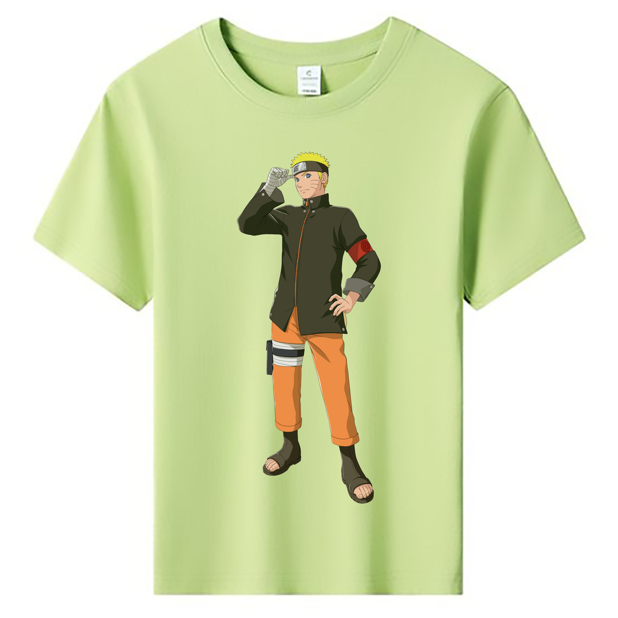（画像用） NARUTO -ナルト- うずまき ナルト Uzumaki Naruto 綿100％キッズTシャツ（フロントプリント）